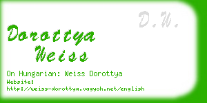 dorottya weiss business card